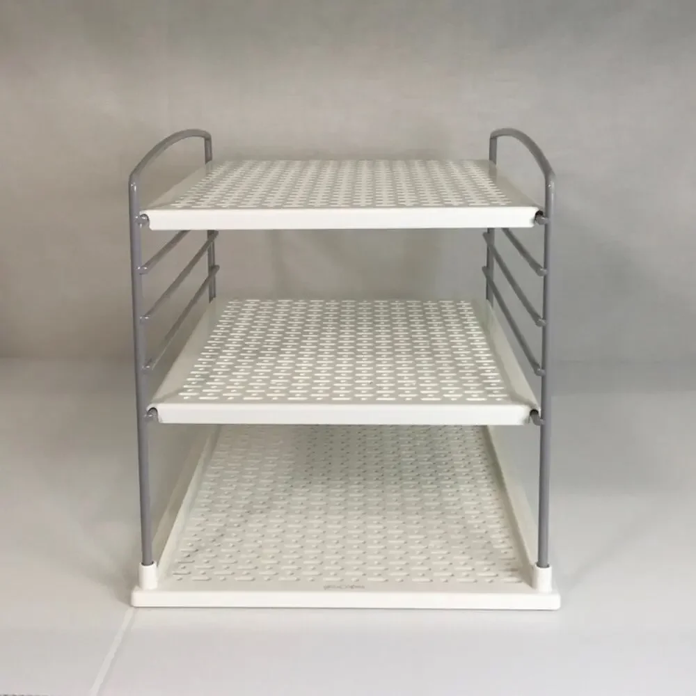 YouCopia UpSpace Box Organizer 3 Tier Adjustable Shelf Unit Foil Wrap Food Bags